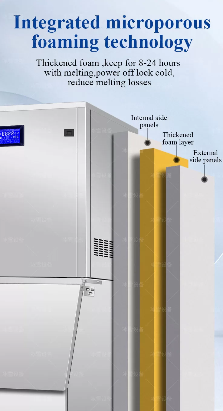 400kg Pure Snow Ice Machine