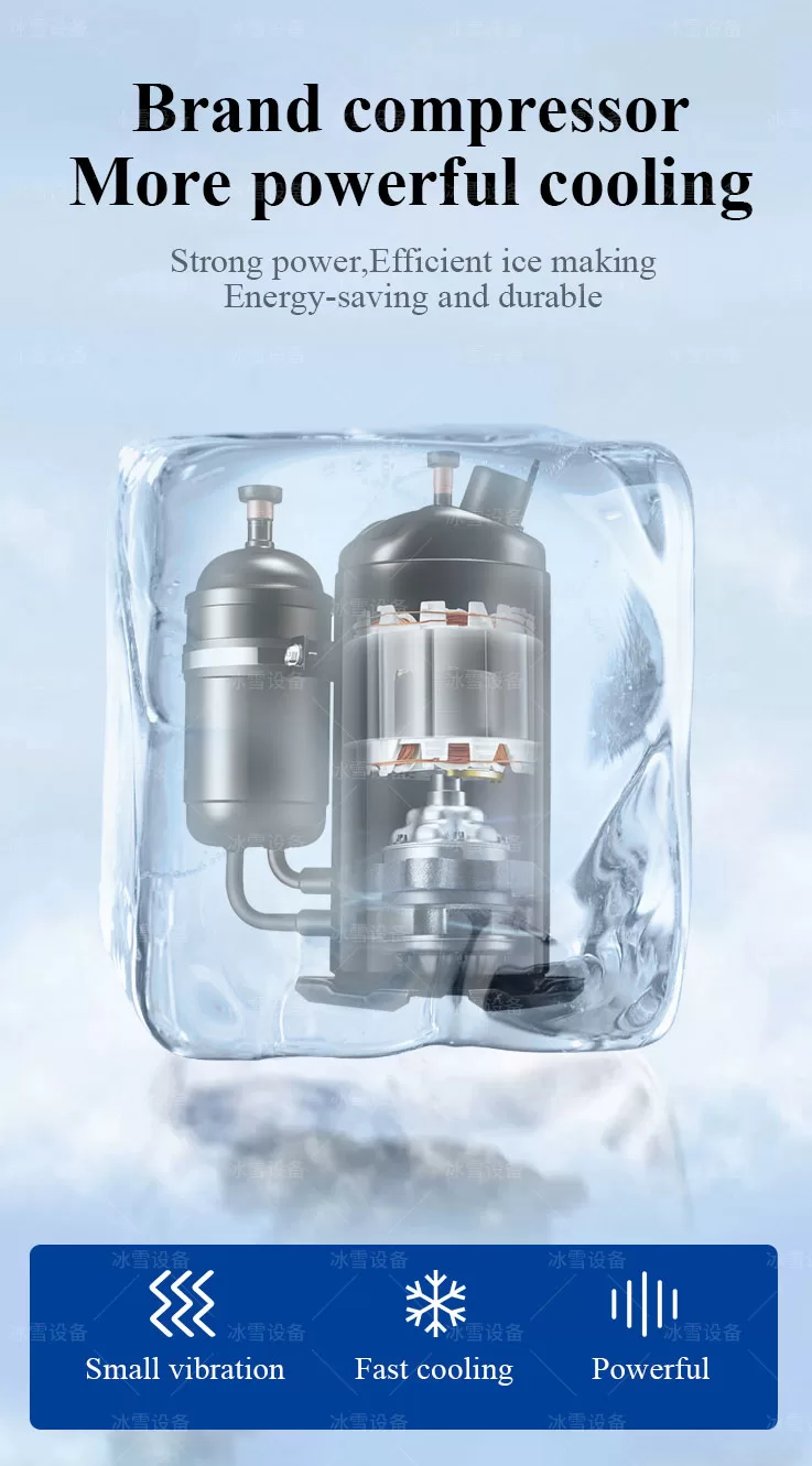 500kg Pure Snow Ice Machine