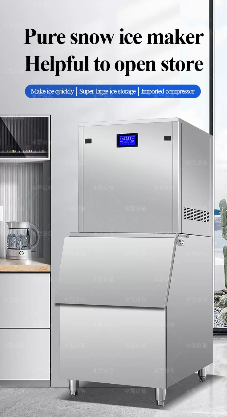 800kg Pure Snow Ice Machine