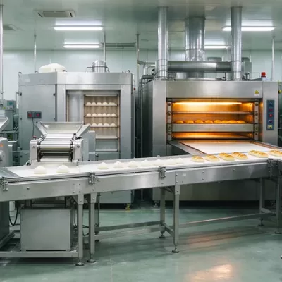 The cooling application of the ice machine in pastry processing