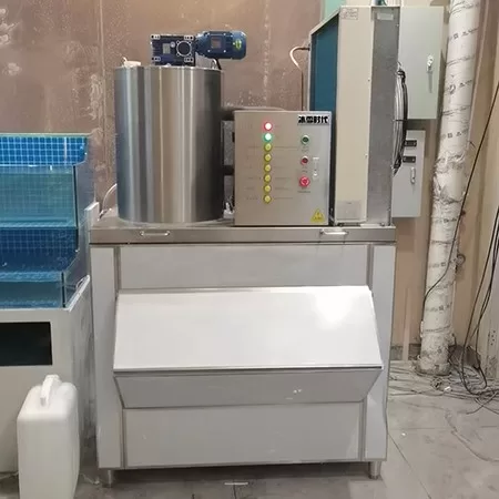 1-ton block ice machine case for aquatic product processing