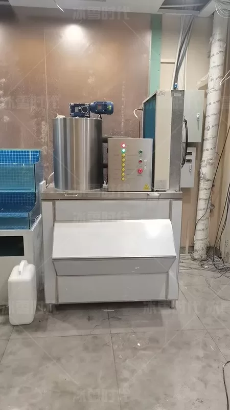 1-ton block ice machine case for aquatic product processing