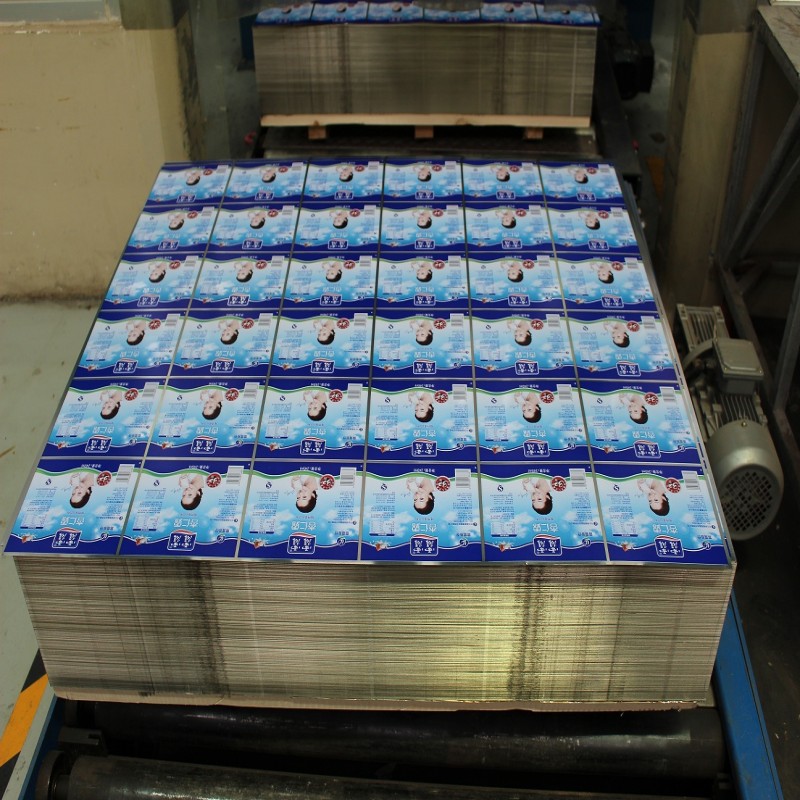 Printing and lacquering 